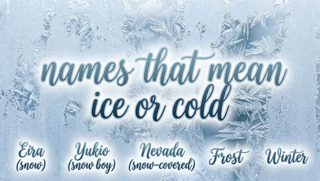 names that mean ice or cold