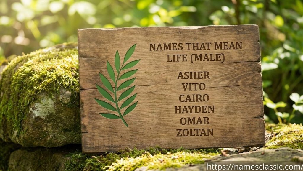 names that mean life male