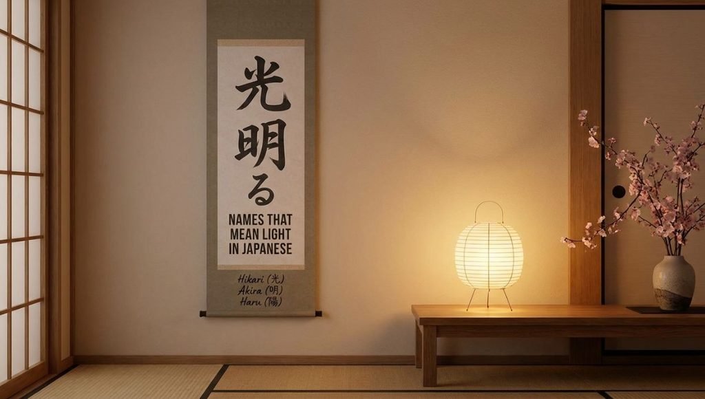 names that mean light in japanese