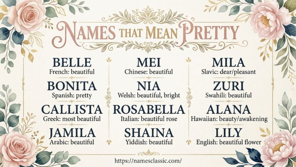 names that mean pretty
