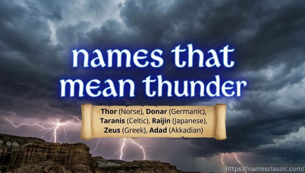 names that mean thunder