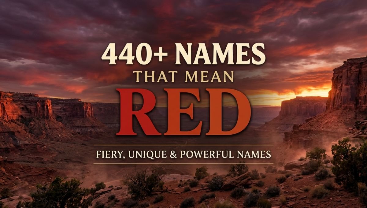 440+ Names That Mean Red_ Fiery, Unique & Powerful Names