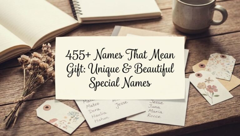 455+ Names That Mean Gift: Unique & Beautiful Special Names 