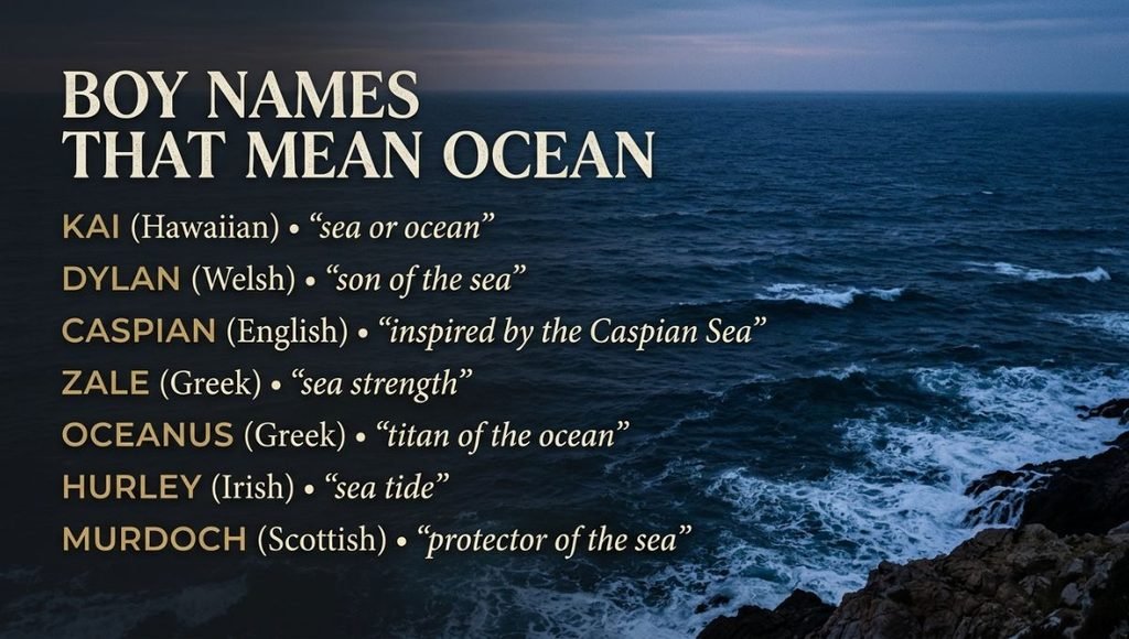 Boy Names That Mean Ocean