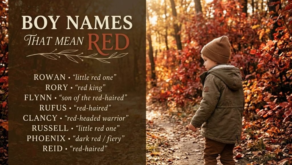 Boy Names That Mean Red