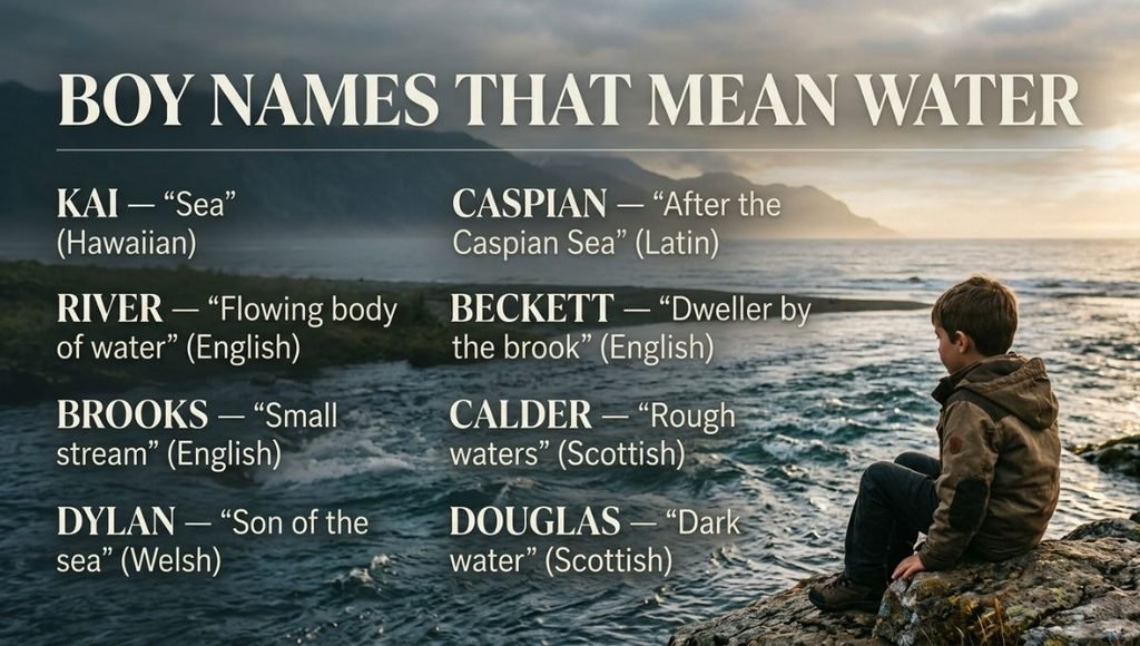 Boy Names That Mean Water
