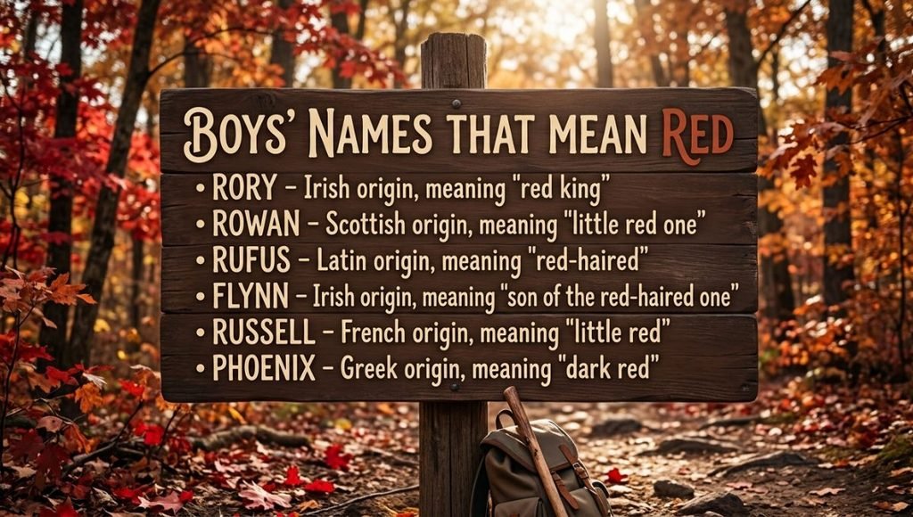 Boys Names That Mean Red