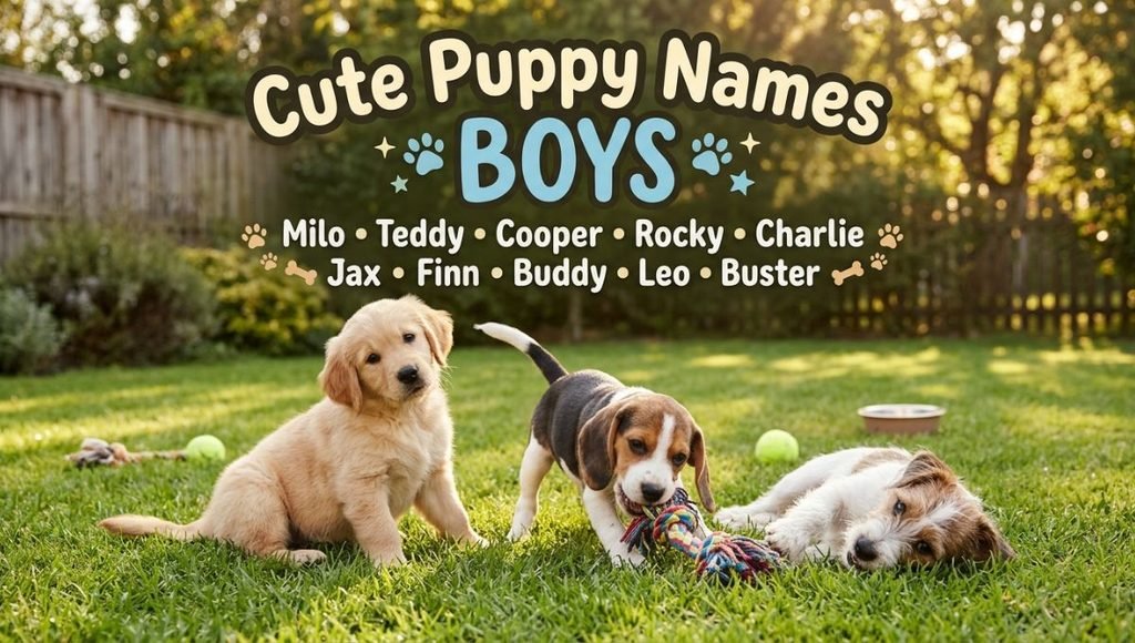 Cute Puppy Names Boys