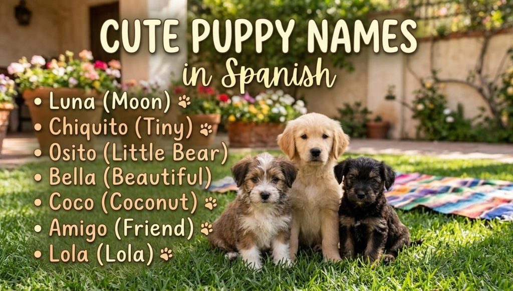 Cute Puppy Names in Spanish