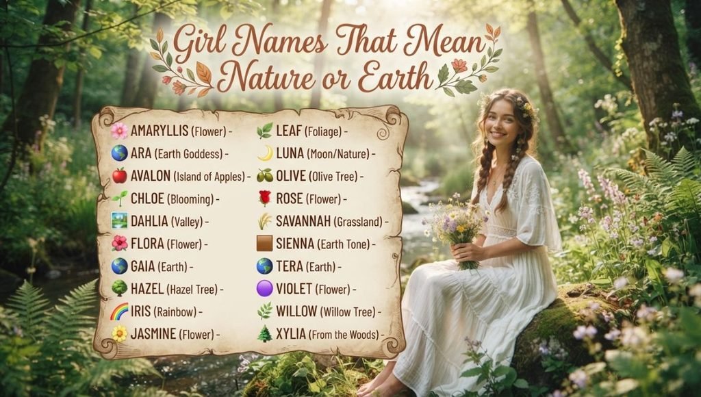 Girl Names That Mean Nature or Earth