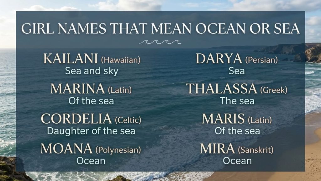 Girl Names That Mean Ocean or Sea