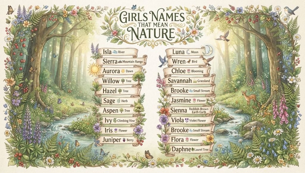 Girls Names That Mean Nature