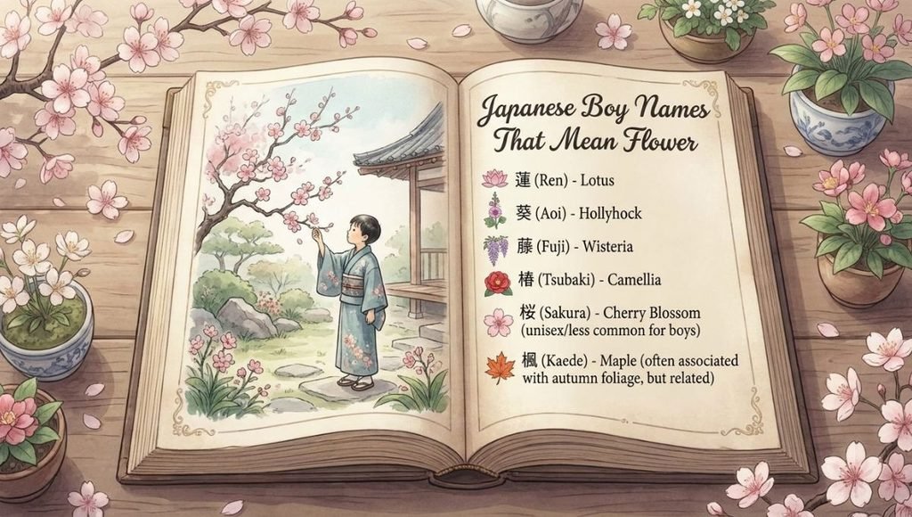 Japanese Boy Names That Mean Flower