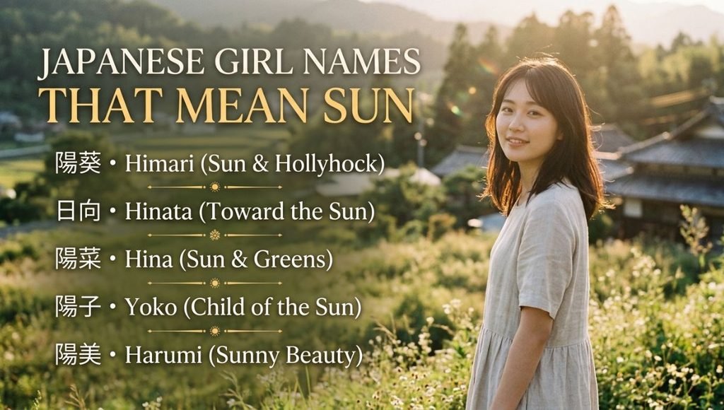 Japanese Girl Names That Mean Sun