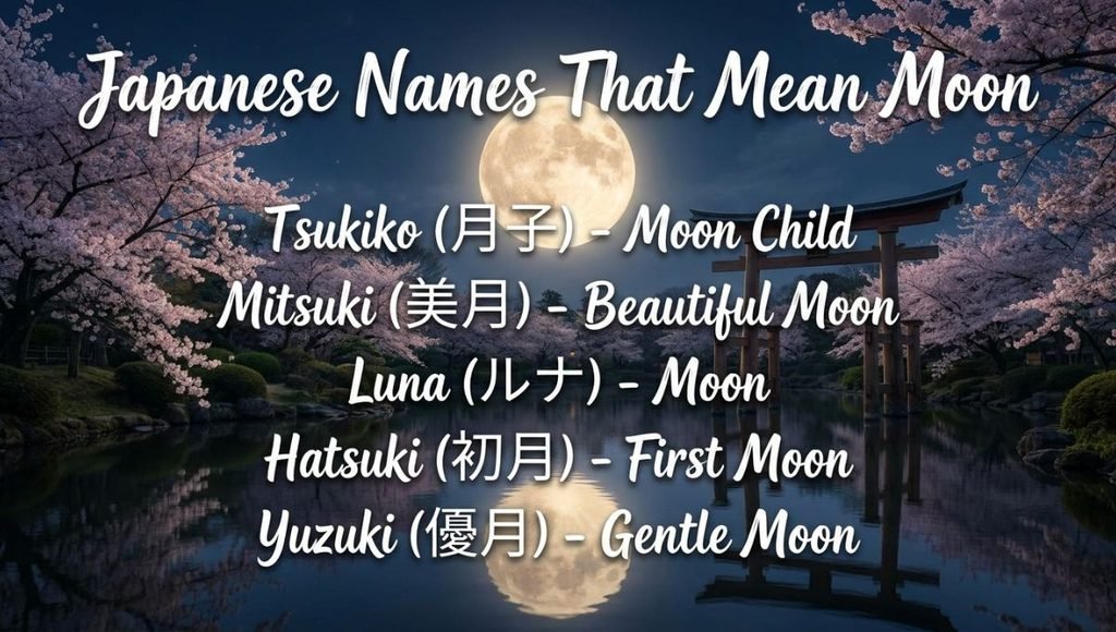 Japanese Names That Mean Moon