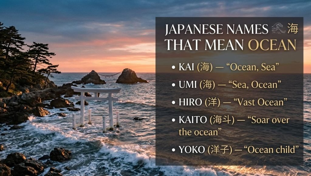 Japanese Names That Mean Ocean
