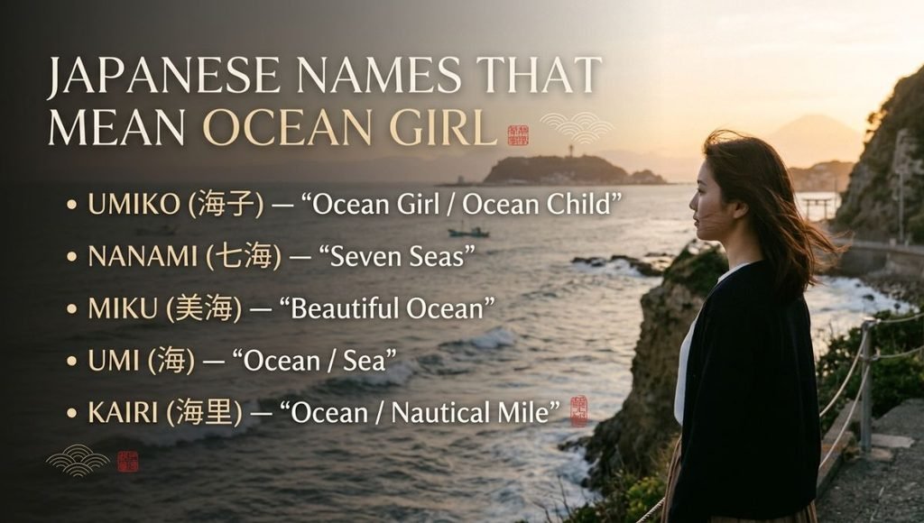 Japanese Names That Mean Ocean Girl