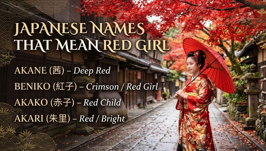 Japanese Names That Mean Red Girl