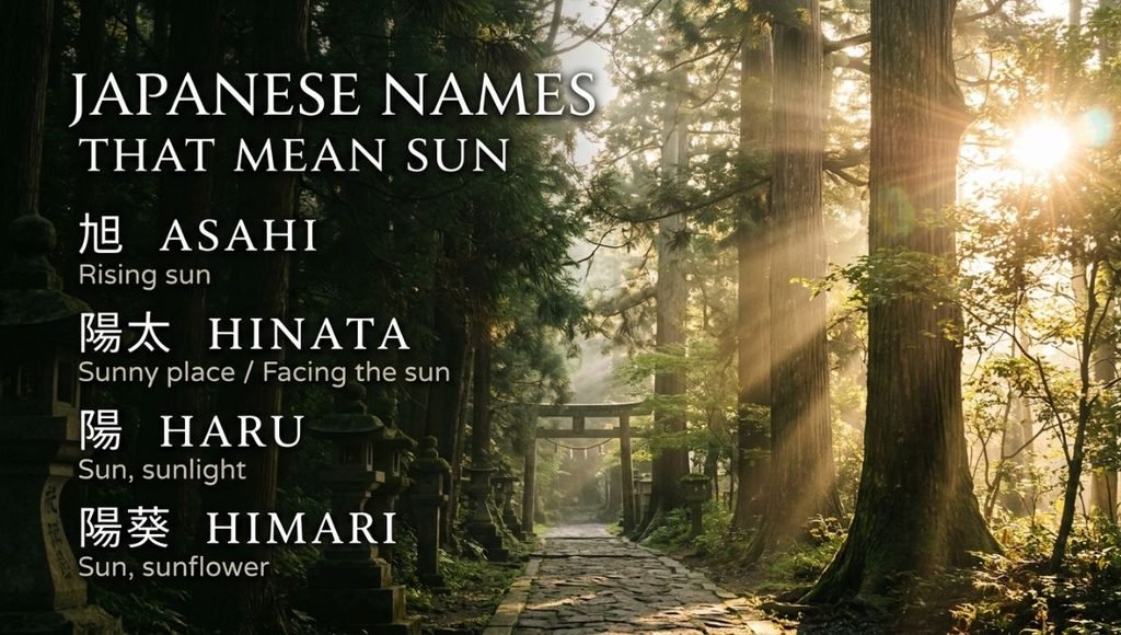 Japanese Names That Mean Sun