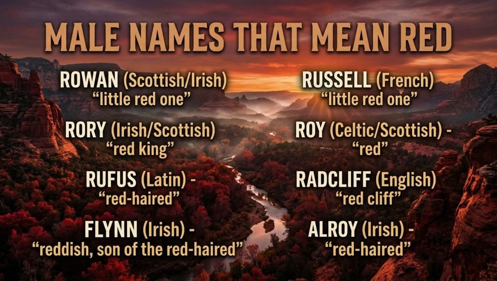 Male Names That Mean Red