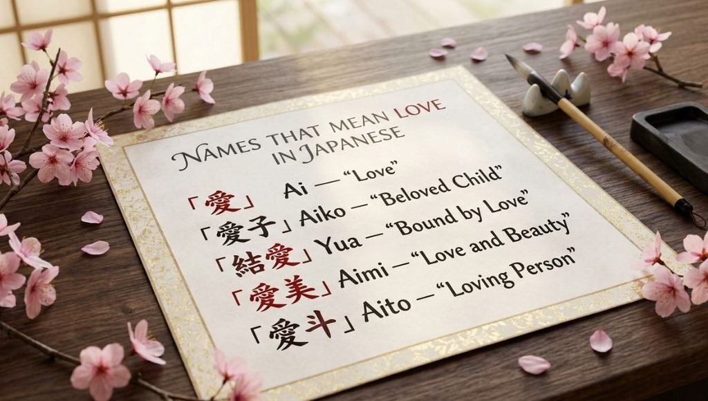 Names That Mean Love in Japanese