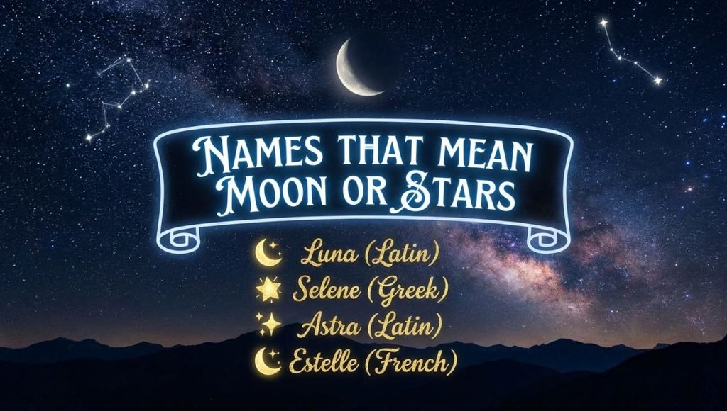 Names That Mean Moon or Stars