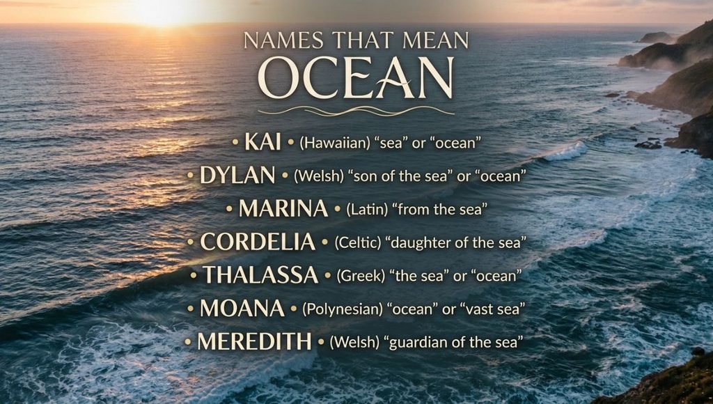 Names That Mean Ocean