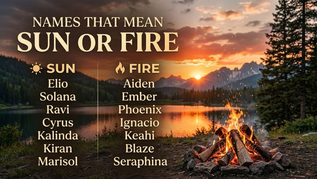 Names That Mean Sun Or Fire