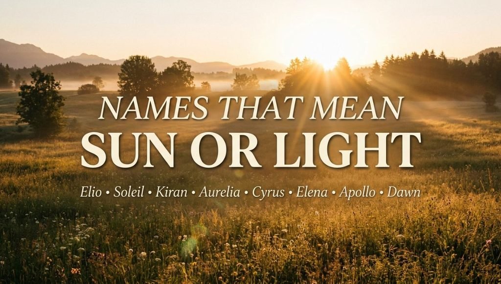 Names That Mean Sun Or Light