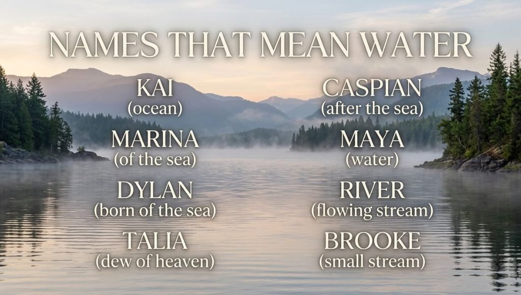 Names That Mean Water