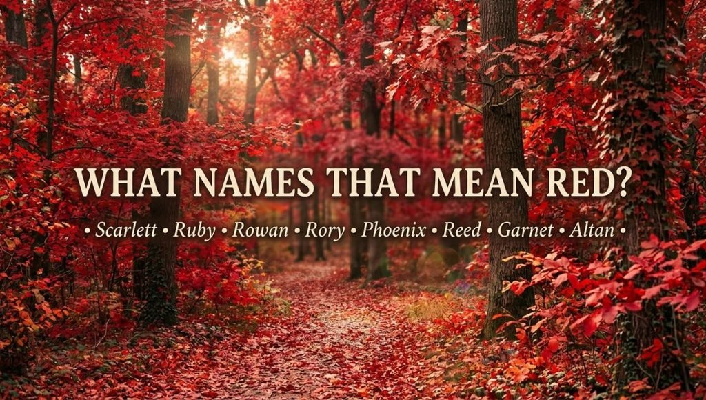 What Names That Mean Red
