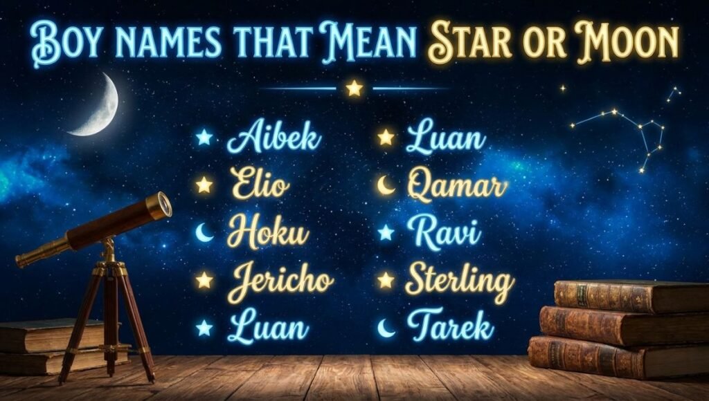 boy names that mean star or moon