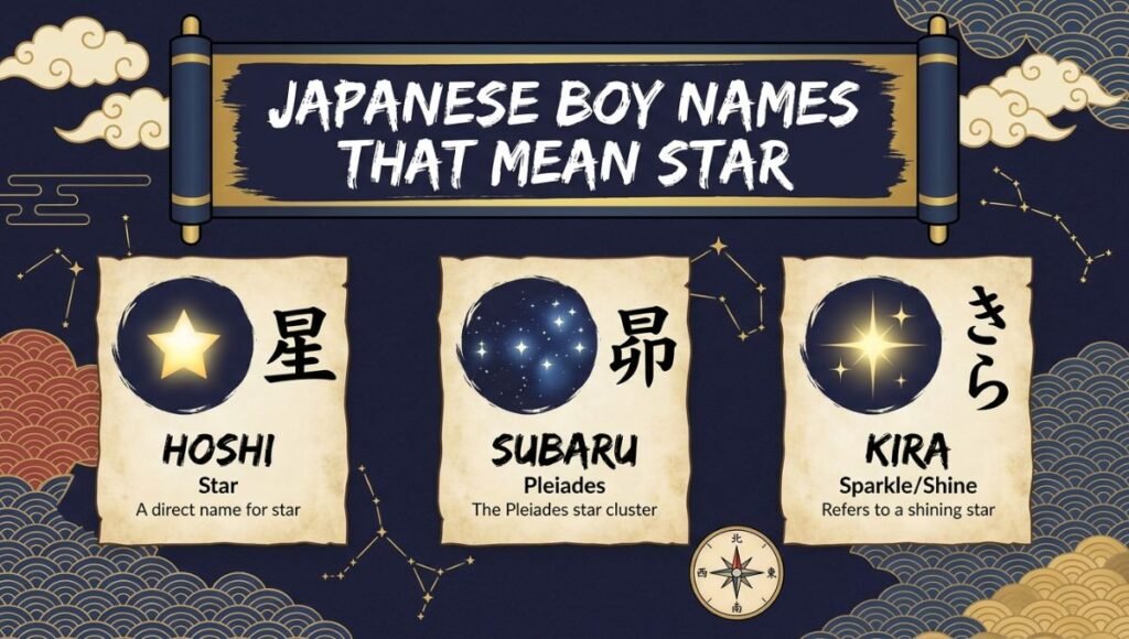 japanese boy names that mean star